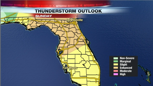 Sunday storms could bring high winds, tornadoes to Midlands, forecasters say