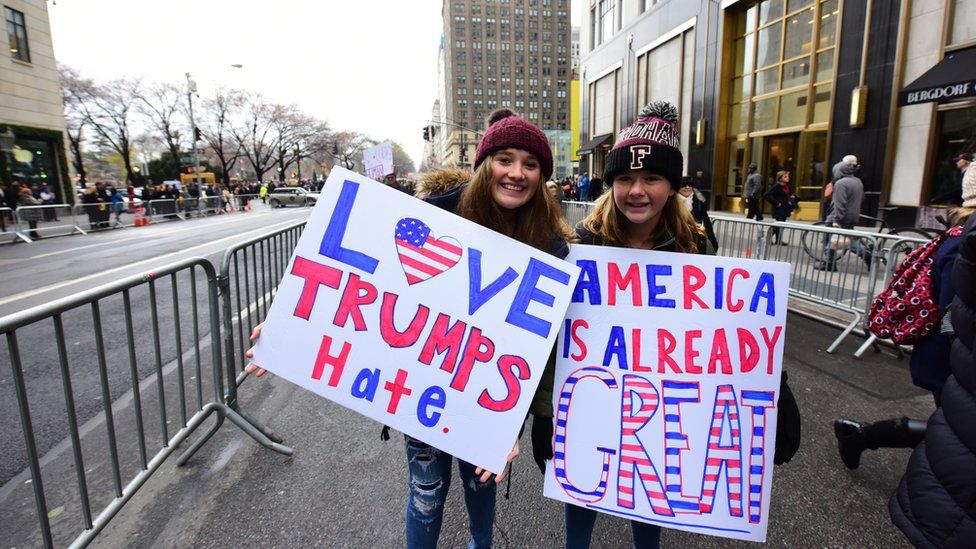 Two protesters