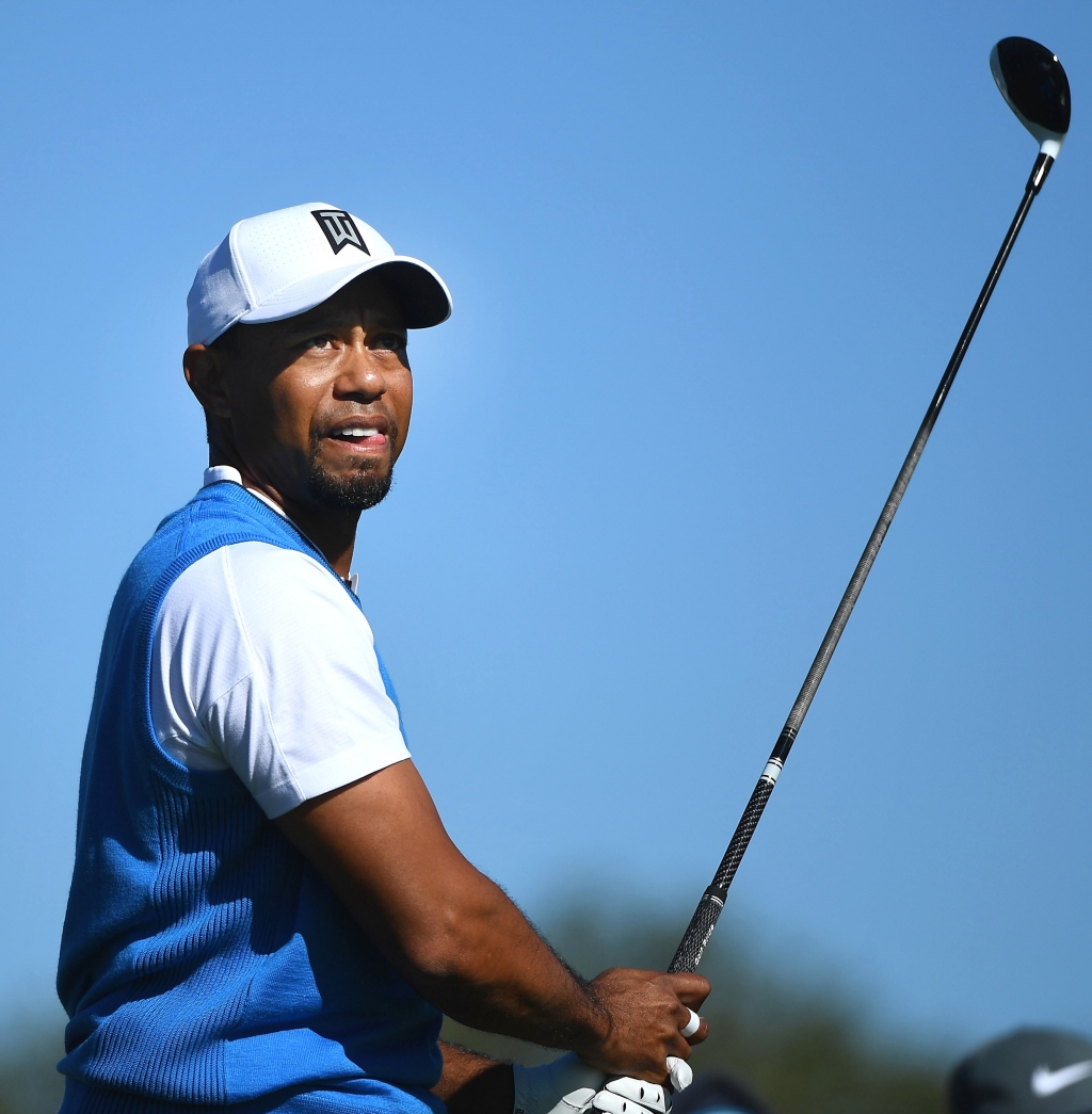 Tiger Woods shot an opening-round