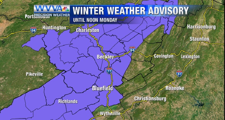 Winter weather advisory issued for part of NC mountains