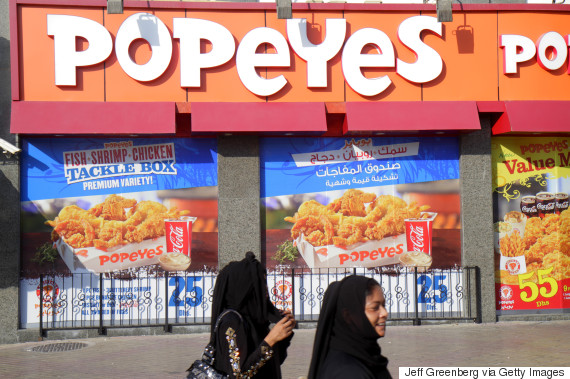 A Popeye's location on Al Rigga Road in Deira United Arab Emirates