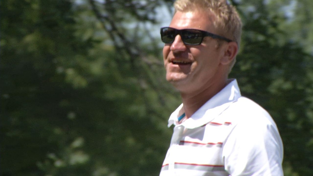 Bowyer at his golf outing at Emporia Municipal Golf Course