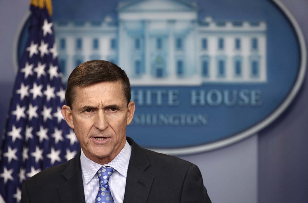 National Security Adviser Michael Flynn resigned from his position in the Trump administration. In this Feb. 1