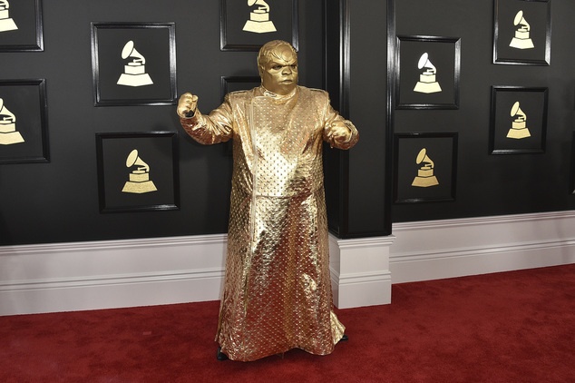 CeeLo Green as his alter ego Gnarly Davidson arrives at the 59th annual Grammy Awards at the Staples Center on Sunday Feb. 12 2017 in Los Angeles