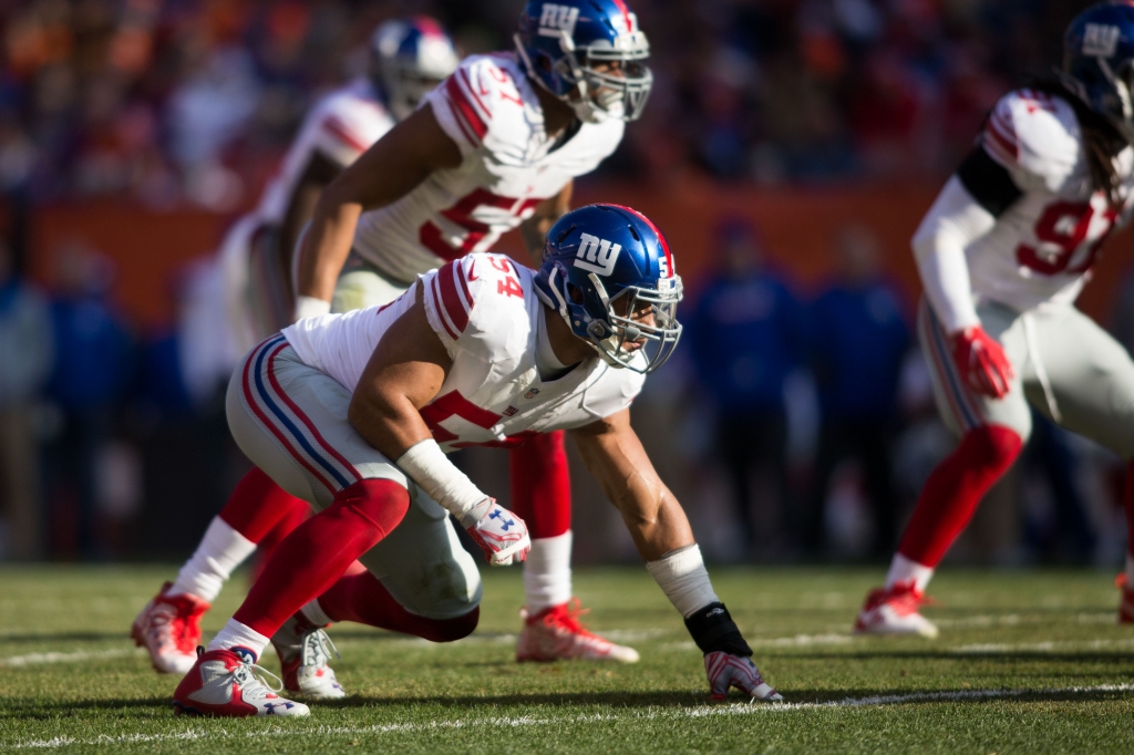 Nov 27 2016 Cleveland OH USA New York Giants defensive end Olivier Vernon during the second quarter between the Cleveland Browns and the New York Giants at First Energy Stadium. The Giants won 27-13. Mandatory Credit Scott R. Galvin-USA TODAY Sp