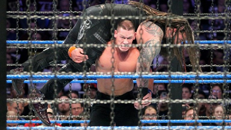 John Cena lost the WWE Title to Bray Wyatt inside the Eliimnation Chamber