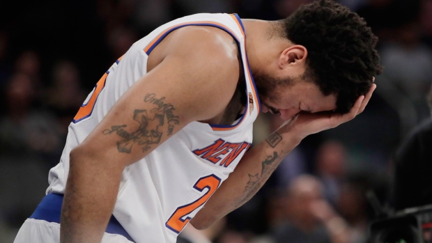 New York Knicks guard Derrick Rose