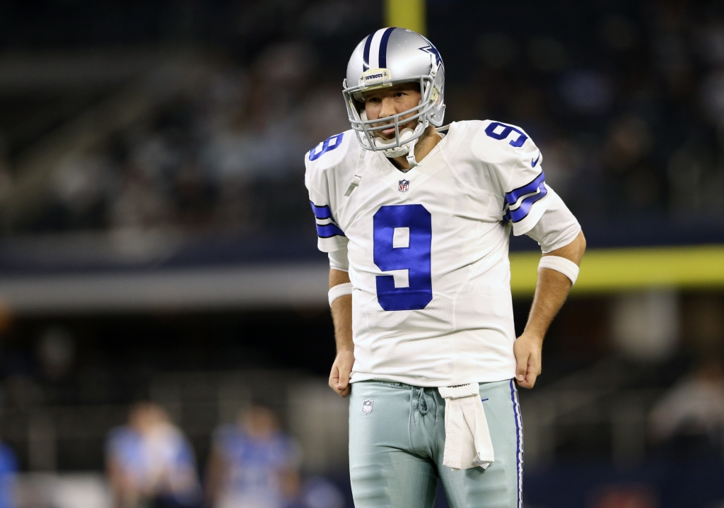 Dec 26 2016 Arlington TX USA Dallas Cowboys quarterback Tony Romo before the game against the Detroit Lions at AT&T Stadium. Mandatory Credit Kevin Jairaj-USA TODAY Sports