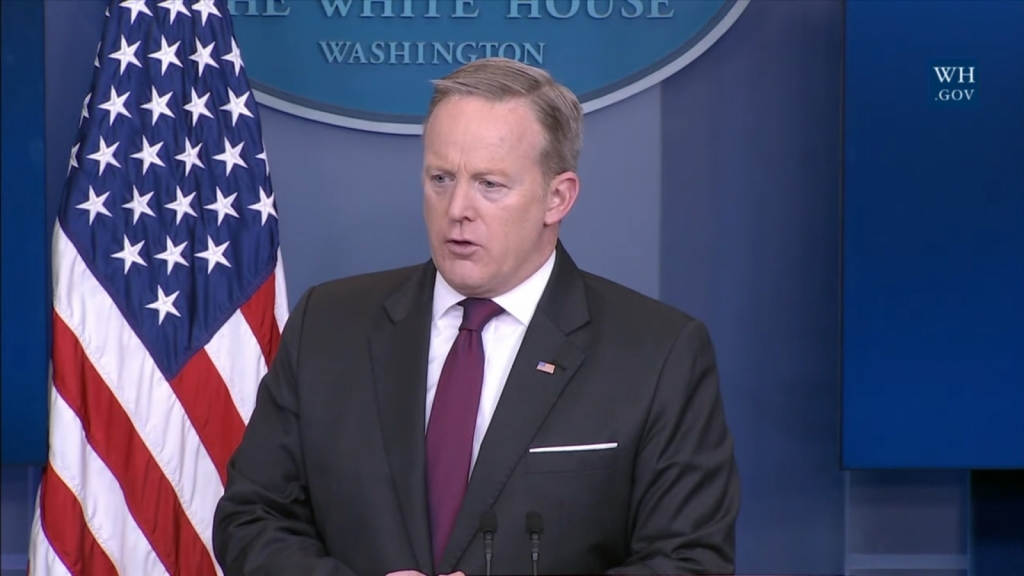 Press Secretary Sean Spicer Trump Not'Reversing Course On Transgender Rights