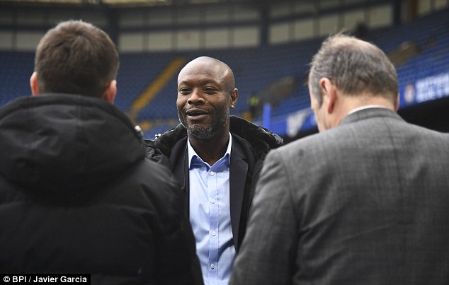 William Gallas was in attendance as Chelsea beat Arsenal 3-1 at Stamford Bridge on Saturday