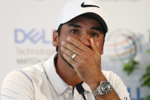 Jason Day breaks down in tears after he announced his withdrawal from the WGC match play to be with his cancer-stricken mother