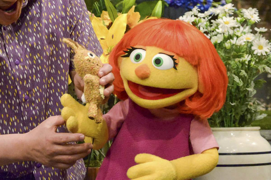 Julia is Sesame Street's new autistic character. Image credit Zach Hyman  Sesame Workshop via AP  NBC News