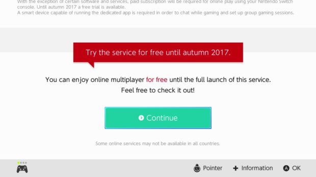 Nintendo Switch Paid Services