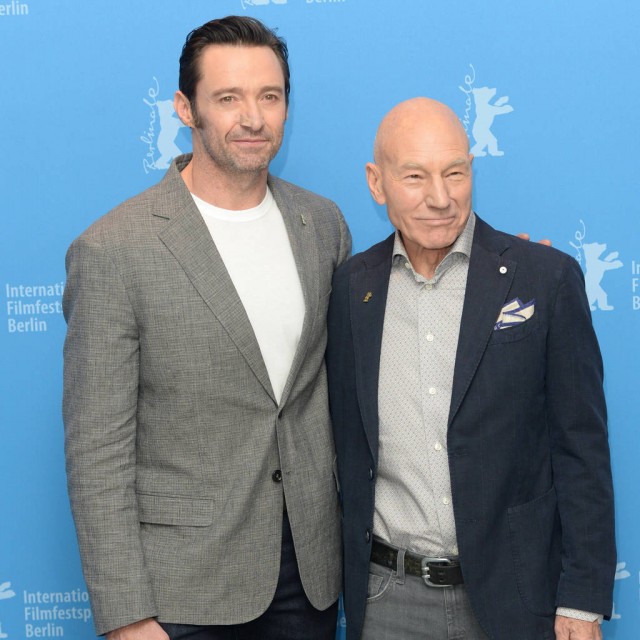 Hugh Jackman and Patrick Stewart