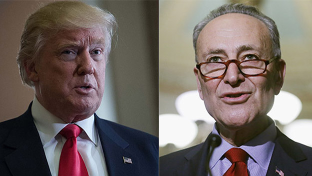 Donald Trump And Charles Schumer