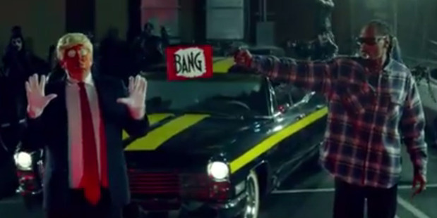 Snoop Dogg pulls a gun on Donald Trump in his latest music video