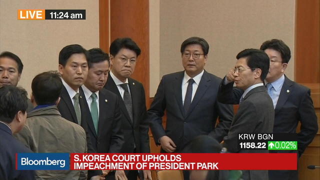 South Korea Court Upholds Impeachment of President Park