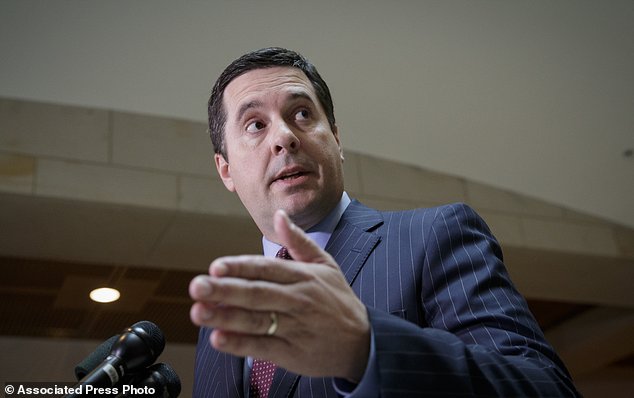 House Intelligence Committee Chairman Rep. Devin Nunes R-Calif. speaks on Capitol Hill in Washington. Nunes privately apologized to his Democratic colleagues on Thursday