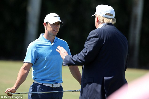 US president Donald Trump and Rory Mc Ilroy played a round of golf together last month