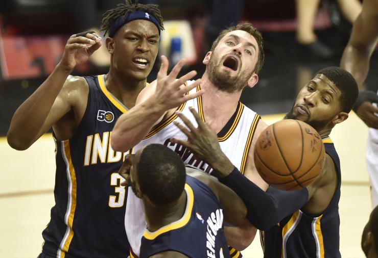 Kevin Love in Pacers vs. Cavaliers