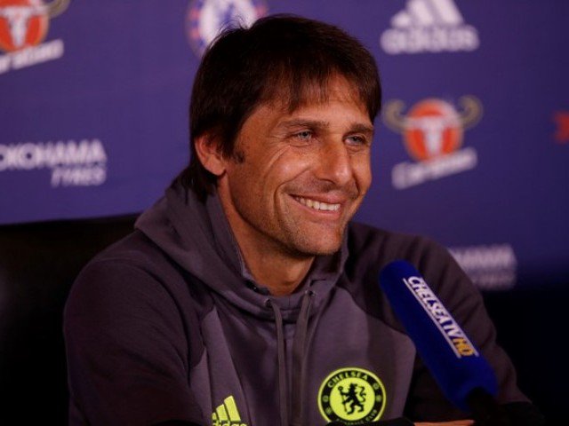 Chelsea manager Antonio Conte during the press conference