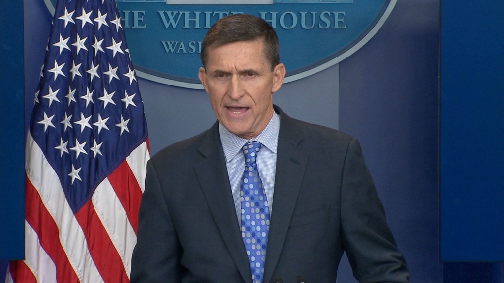 Embattled White House national security adviser Michael Flynn resigned Monday