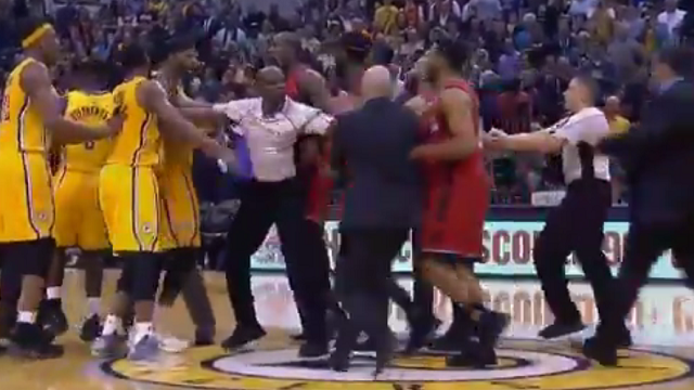 Lance Stephenson Nearly Starts All Out Brawl Against Raptors In Second Game Back With Pacers