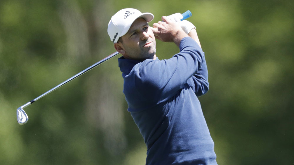 Sergio Garcia has a share of the lead