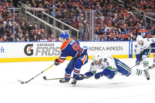 Canucks Oilers Hockey