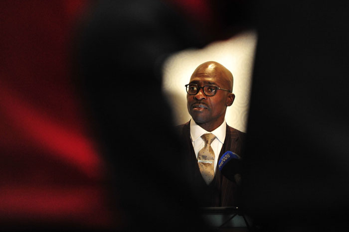 Home Affairs Minister Malusi Gigaba briefs media about the new regulations with regard to unabridged birth certificates needed for minors to travel to the country at the Crowne Plaza hotel in Rosebank 2 July 2015