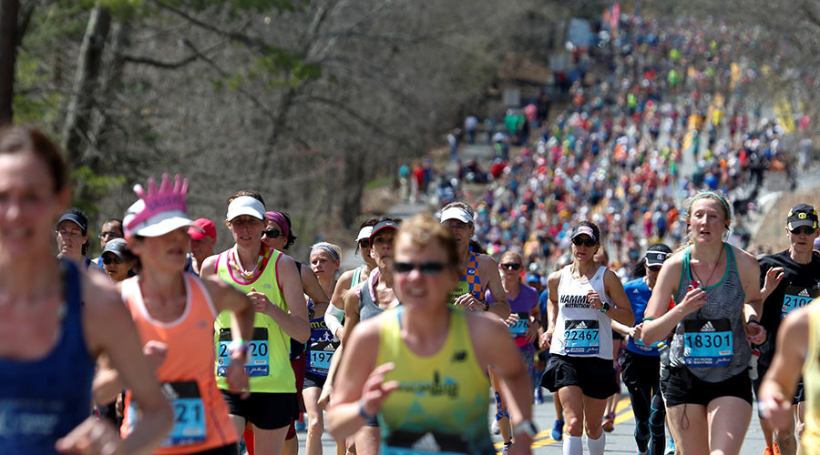 First woman to run Boston Marathon does it again 50 years later