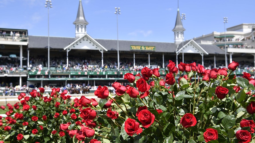 Jamie Rhodes  USA Today Sports              View of roses before the 2017 Kentucky Derby at Churchill Downs