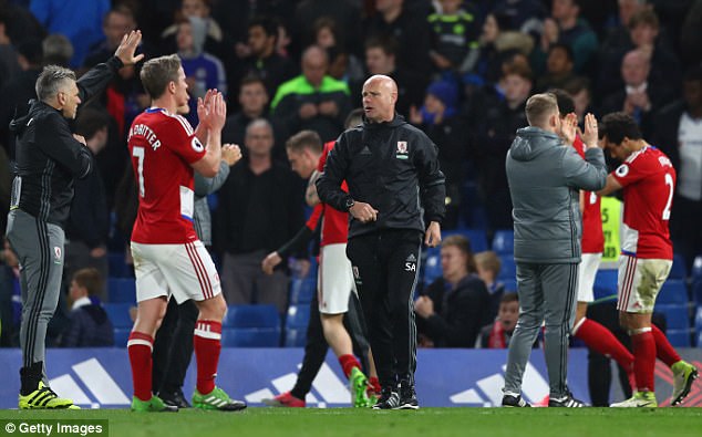 Middlesbrough were relegated following Monday night's 3-0 defeat by Chelsea