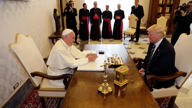 Pope Francis Welcomes President Trump at Vatican