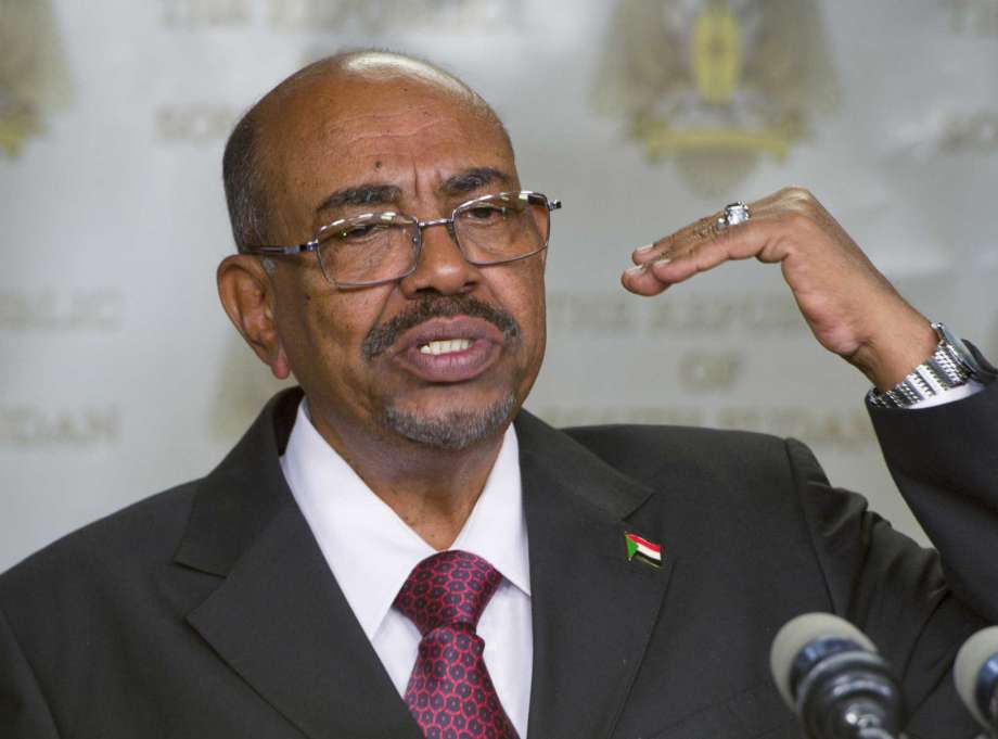 Sudanese President Omar al Bashir speaks after meeting with South Sudan's President Salva Kiir in the capital Juba South Sudan. Sudan's state news agency said Friday