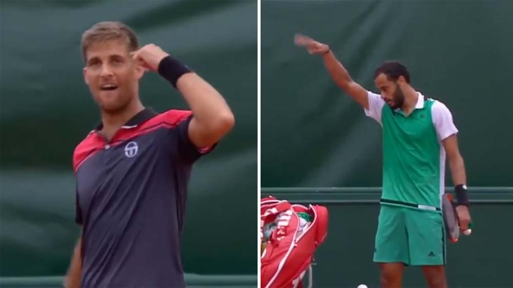 French tennis player shoos away handshake after ugly confrontation at French Open