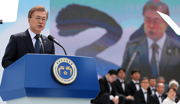 S.Korea's Moon suggests regional bloc including N.Korea hosts 2030 World Cup