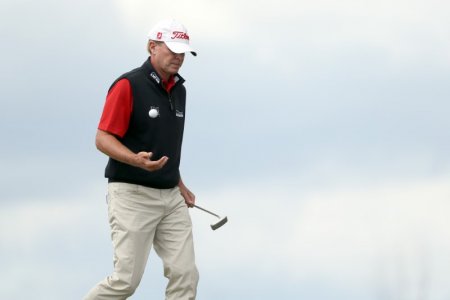 Jun 18 2017 Erin WI USA Steve Stricker walks off the 8th green during the final round of the U.S. Open golf tournament at Erin Hills. Mandatory Credit Geoff Burke-USA TODAY Sports