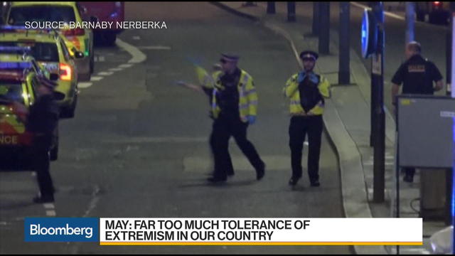 U.K. PM Theresa May Ramps Up Terror Rhetoric