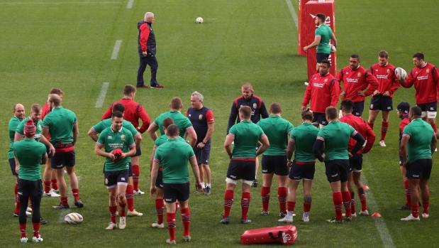 Lions at training this week before the deciding test