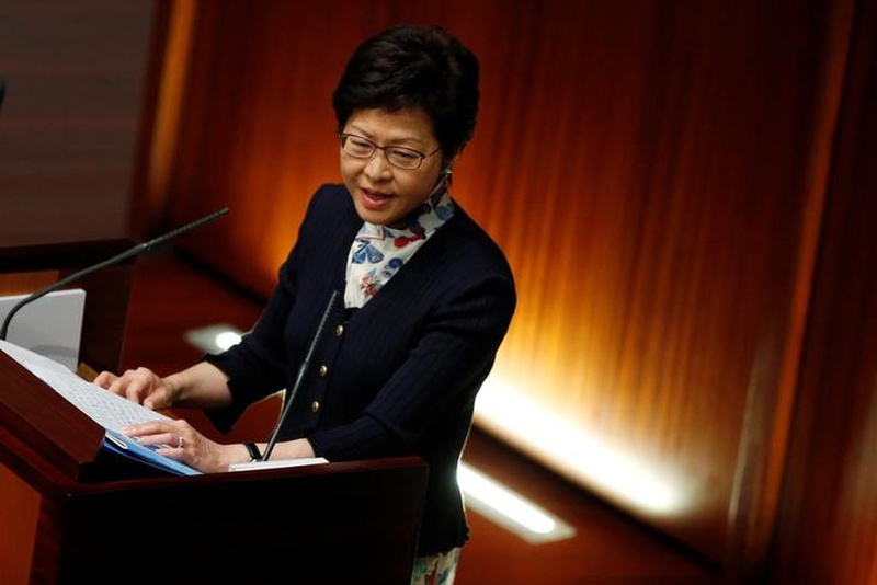 Hong Kong Chief Executive Carrie Lam attends her first Question and Answer session at the Legislative Council in Hong Kong China