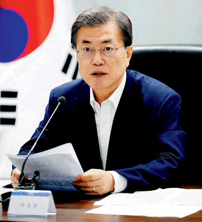 Moon Jae-In. Pic  AFP