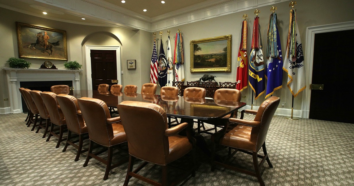 The Roosevelt Room after renovations seen on Aug. 22 2017  Getty