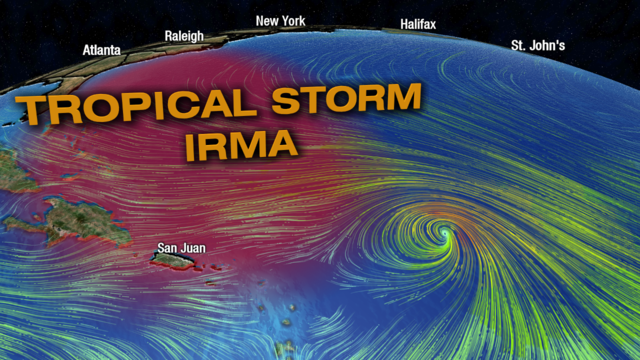 Irma forms in the Atlantic- Where will it