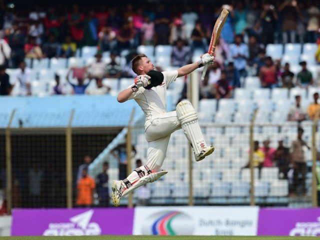 Uncharacteristic Warner’s 20th century was his slowest as the man usually known for his destructive hitting played a superb patient knock to defy the odds