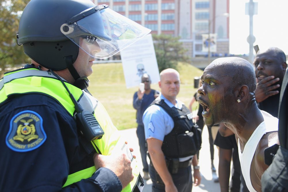 St. Louis Mo. Protests erupted following the acquittal of former St. Louis police officer Jason Stockley who was charged with first