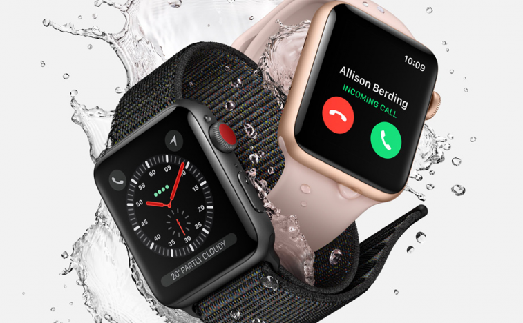 Apple shares fall lower amid some criticism of Apple Watch 3