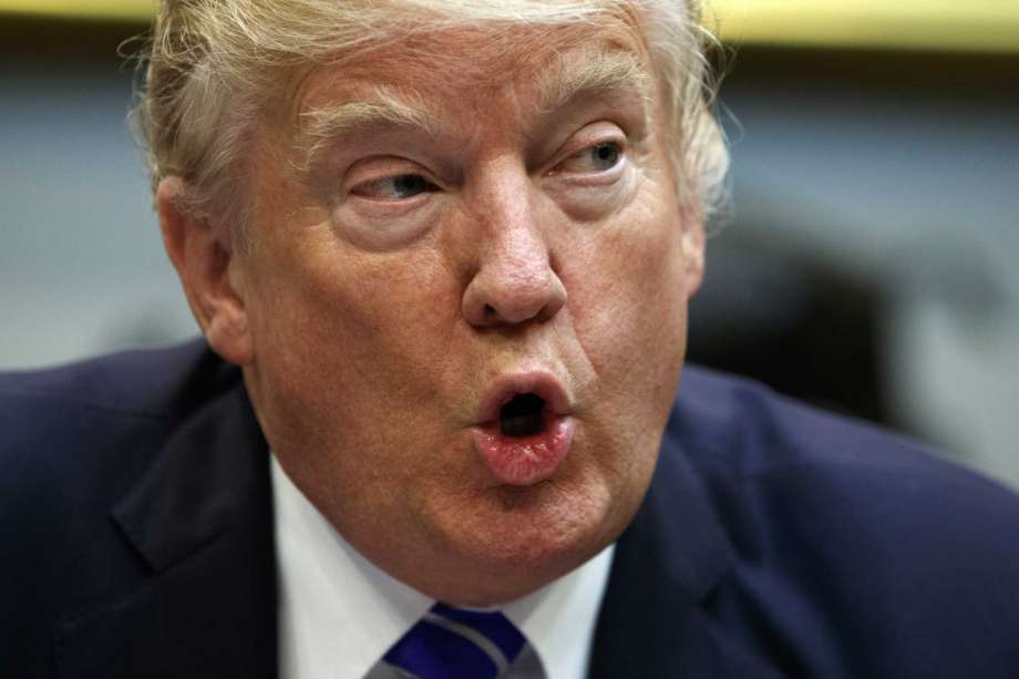 President Donald Trump speaks during a meeting with members of the House Ways and Means committee in the Roosevelt Room of the White House Tuesday Sept. 26 2017 in Washington