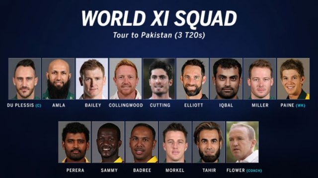 Faf du Plessis-led World XI squad arrives in Pakistan for T-20 series