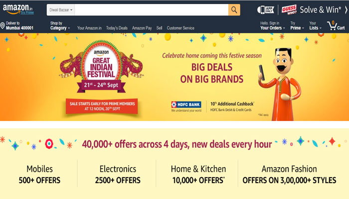 Amazon India Great Indian Festival Sale 2017 All you need to know